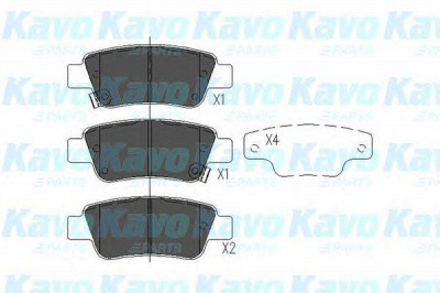 KAVO PARTS kbp2042 -  Комплект тормозных колодок, дисковый тормоз